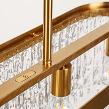 Ardanidula 5-Light 43" Glam Brass Rectangle Kitchen Island Light