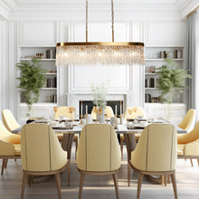 Ardanidula 5-Light 43" Glam Brass Rectangle Kitchen Island Light