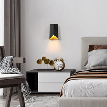Milorgany 1-Lights Modern Black and Gold Wall Sconce