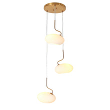 Deglupta 3-Light 18" Modern Brass Cluster Chandelier