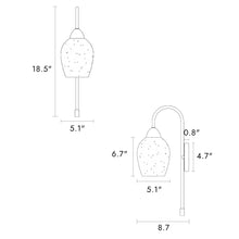 Mirabellisation 1-Light Modern Brass Armed Wall Sconce
