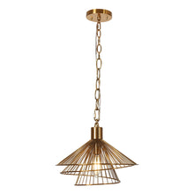 Artmatrwer 1-Light 11" Modern Gold Geometric Pendant