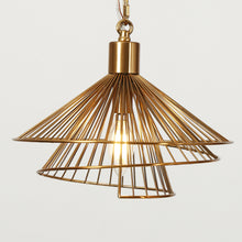 Artmatrwer 1-Light 11" Modern Gold Geometric Pendant