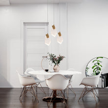 Marvinbell 1-light 4" Modern Brass Teardrop LED Pendant Light