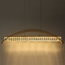 Cardoon 1-Light 39" Modern Brass Linear LED Kitchen Island Light