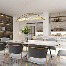 Cardoon 1-Light 39" Modern Brass Linear LED Kitchen Island Light