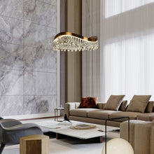 Broderick 1-Light 25" Glam Brass Empire LED Chandeliers