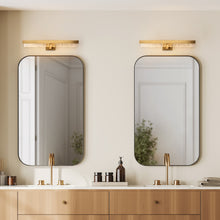 Nunauplius 1-Light 26" Modern Brass Rectangle LED Wall Sconce