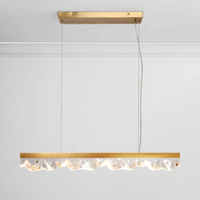 Twistarium 1-Light Modern Brass Linear LED Kitchen Island Light