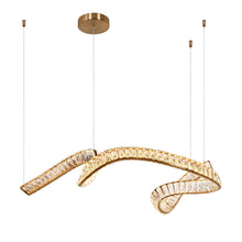 Secularism LED 1-Light 43" Glam Brass Kitchen Island Light