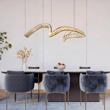 Secularism LED 1-Light 43" Glam Brass Kitchen Island Light