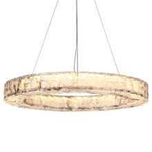 Janelreid LED 1-Light 31.5" Glam Chrome Circle LED Chandeliers