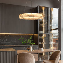 Janelreid LED 1-Light 31.5" Glam Chrome Circle LED Chandeliers