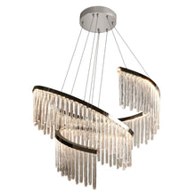 Uranutican 1-Light 31.5" Glam Tiered Nickel LED Chandelier
