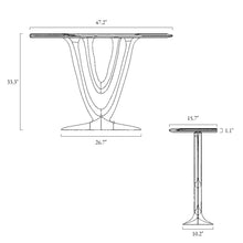 Molitamoni Accent Oval Console Table