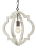 Lucy Distressed Weathered White Birch Wood Chandeliers - Clearance 159.99