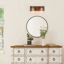 Dylan Pine Texture Clear Glass Wall Sconce 135.99
