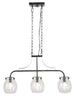 Lewis Seeded Glass Linear Chandelier 