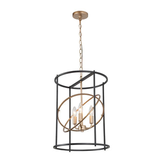 Kyle Satin Gold Lantern Chandelier 222.99