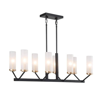 Bblythe Frosted Glass Linear Chandelier 