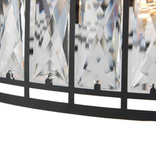 LNC Modern Glass Chandelier, Black-3 Lights summer sale
