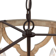 Zachary Sturdy Antique Natural Wood chandelier 369.99