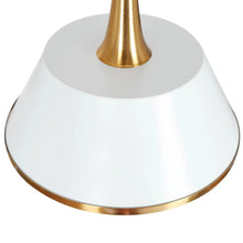 Matte White & Lacquered Brass Hanging Light 285.99
