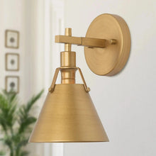 LNC Industrial Bell Wall Light - Gold 79.99