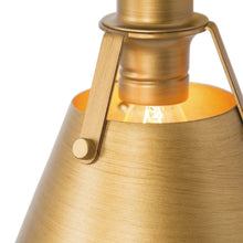 LNC Industrial Bell Wall Light - Gold 79.99
