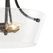 LNC Drum-shaped Modern Glass Semi-Flush Light 169.99