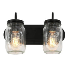 LNC Mason Jar 2 Lights Vanity Light 99.99