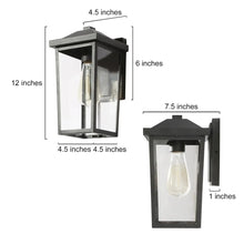 Textured Black Outdoor Wall Light 104.49