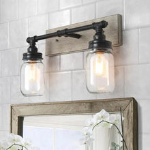 LNC Linear Mason Jar Sconce - 2 Lights 109.99