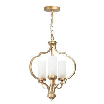 Evelyn Satin Gold Frosted Glass Pendant 249.99