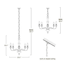 Molly Natural Antique Mango Wood Chandelier 