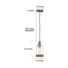 LNC Industrial Jar Pendant Light 89.99