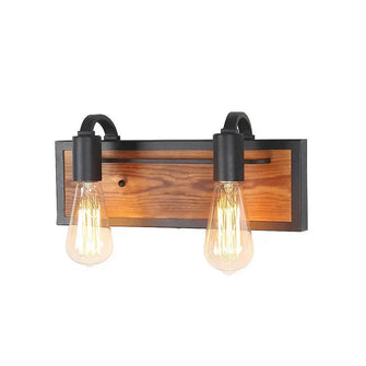 LNC Wooden Wall Sconce - 2 Lights-Clearance 99.99