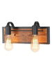 LNC Wooden Wall Sconce - 2 Lights-Clearance 99.99