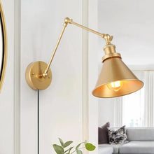 Lucas Swing Arm Gold Sconce 85.99