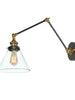 LNC Glass Shade Swing Arm Wall Lamp 86.99