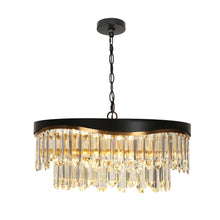 Zephyrine 9-Light 21.5" Glam Brass Tiered Crystal Chandelier