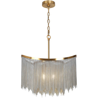 Shoebill 4-Light 18" Glam Brass Empire Chandelier