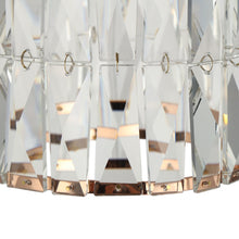 Brusmogan 1-Light 8" Glam Gold Cylinder Pendant Light