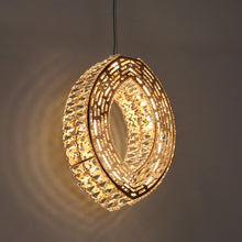 Brusmogan 1-Light 9.5¡° Glam Gold Loop LED Chandelier