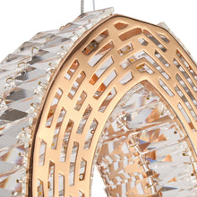 Brusmogan 1-Light 9.5¡° Glam Gold Loop LED Chandelier