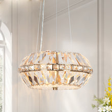 Peathlitberry 3-Light 14" Glam Brass Drum Chandelier