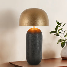 Hecatonimos 2-Light Metal-shade Black and Gold Table Lamp