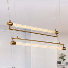 Llywelyn 2-Light Glam Brass Geometric LED Chandelier