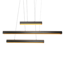 Khydeacc 3-Light 40.5" Black&Gold LED Kitchen Island Light