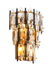 Noctiflorous 1-Light Modern Brass Crystal LED Wall Sconce